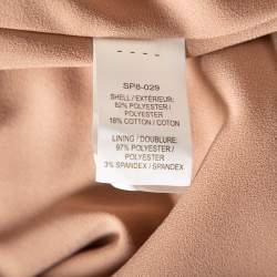 Pre Owned Self Portrait Navy Blue Lace Ruffled Amaryllis Sheer Column Dress M