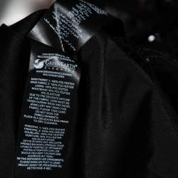 Pre Owned Self-Portrait Black Sequin Embellished Tulle Tiered Gown S