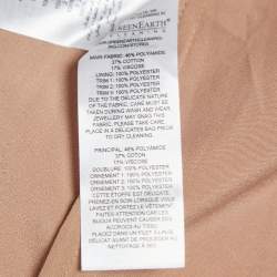 Pre Owned Self-Portrait Hot Pink Lace Panel Midi Dress S