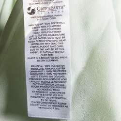 Pre Owned Self-Portrait Mint Green Lace Off Shoulder Midi Dress L