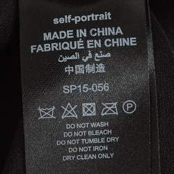 Pre Owned Self Portrait Blue Velvet Blazer L