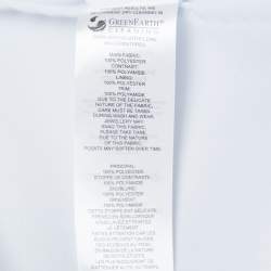 Pre Owned Self-Portrait Light Blue Pleated Chiffon Cut-Out Midi Dress XS