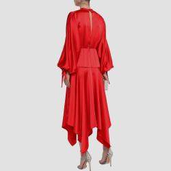 Pre Owned Self Portrait Polyester Midi Dress 6