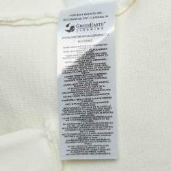 Self-Portrait Cream Knit Bow Detail Cardigan S
