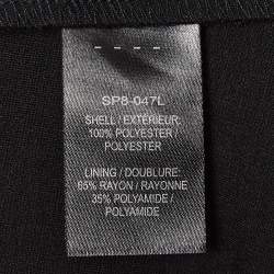 Pre Owned Self-Portrait Blue Floral Lace Sequin Detail Tiered Skirt S