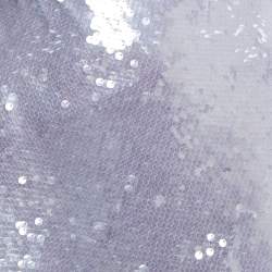 Pre Owned Self-Portrait Lilac Purple Sequin Mini Dress M