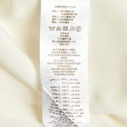 مملوكة مسبقًا Self-Portrait Cream Boucle & Chiffon Tailored Midi Dress S