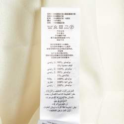 مملوكة مسبقًا Self-Portrait Cream Boucle & Chiffon Tailored Midi Dress S