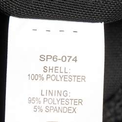 Pre Owned Self-Portrait Black Guipure Lace Paneled Sleeveless Midi Dress S