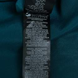 Pre Owned Self-Portrait Green Floral Lace Tiered Midi Dress M