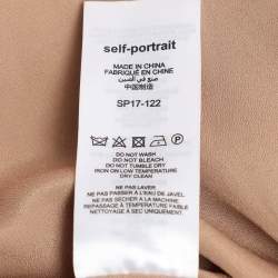 Pre Owned Self-Portrait Light Blue Lace Maxi Dress S