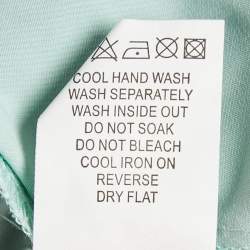 Pre Owned Self-Portrait Navy Blue Floral Applique Mesh Mini Dress M