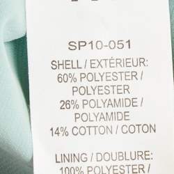 Pre Owned Self-Portrait Navy Blue Floral Applique Mesh Mini Dress M