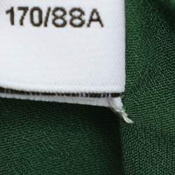 Pre Owned Self-Portrait Green Chiffon Fabric Maxi Dress M