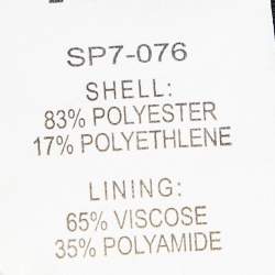 Pre Owned Self-Portrait Blue/Black Guipure Lace Paneled Midi Dress S