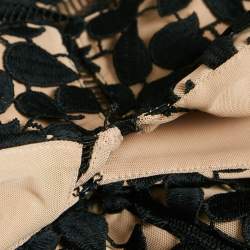 مملوكة مسبقًا Self-Portrait Black Guipure Lace Sleeveless Midi Dress XS