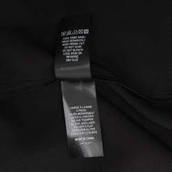 Pre Owned Self-Portrait Navy Blue/Black Lace Midi Dress M