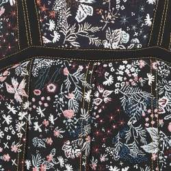 Pre Owned Self-Portrait Black/Multicolor Jacquard Cut-Out Detail Sleeveless Mini Dress S