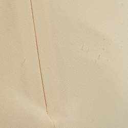 Self-Portrait Beige Lace Trim Crepe Midi Dress S
