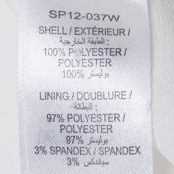 Pre Owned Self-Portrait White Guipure Lace Tiered Mini Dress S