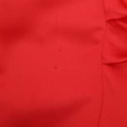 Pre Owned Self-Portrait Red Satin Midi Dress L