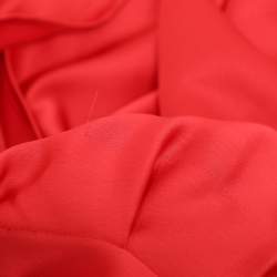 Pre Owned Self-Portrait Red Satin Midi Dress L