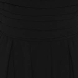 Self-Portrait Black Dots Mesh Sleeved Crepe Midi Dress L