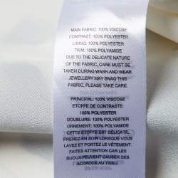 Pre Owned Self-Portrait White Leopard Print Sateen Twisted Maxi Dress M