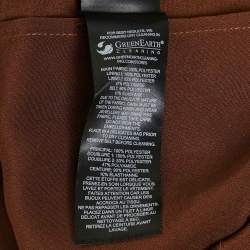 Pre Owned Self-Portrait Brown Lace Ruffled Midi Dress S