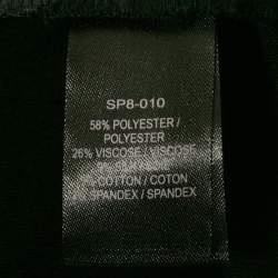 Pre Owned Self-Portrait Black Lace Trim Crepe Jumpsuit S