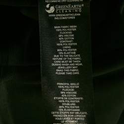 Pre Owned Self-Portrait Black Flocked Tulle Strapless Mini Dress M 