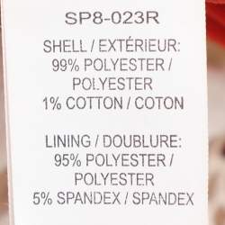 Pre Owned Self-Portrait White/Red Floral Lace and Pleated Crepe Maxi Dress S