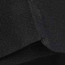Pre Owned Self-Portrait Black Stretch Crepe Crystal Embellished One Shoulder Jumpsuit M