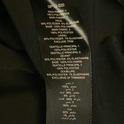 Pre Owned Self-Portrait Black Guipure Lace Mini Dress S