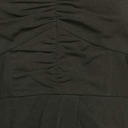 Pre Owned Self-Portrait Black Crepe Off-Shoulder Lace Detail Midi Dress M