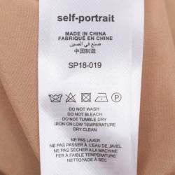 Pre Owned Self-Portrait Lilac Lace One Shoulder Midi Dress M