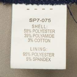 Pre Owned Self-Portrait Blue/Green Lace & Crepe Midi Dress M