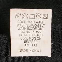 Pre Owned Self-Portrait Black Floral Guipure Lace Mini Skirt M