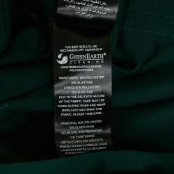 Pre Owned Self-Portrait Teal Blue Pleated Jersey Crossover Top S
