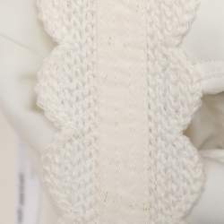 Pre Owned Self-Portrait White Fishnet Crochet and Lace Midi Dress M