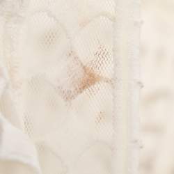 مملوكة مسبقًا Self-Portrait White Crochet Cutout Cardigan L