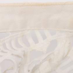 مملوكة مسبقًا Self-Portrait White Crochet Cutout Cardigan L