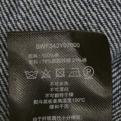 مملوكة مسبقًا فستان ميني سيلف بورتريه قماش جينز أزرق مزين بمقاس صغير جدًا