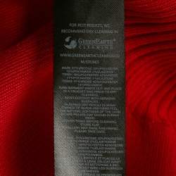 مملوكة مسبقًا فستان سيلف بورتريت ميني أحمر كتف مكشوف بقوس مقاس صغير (إكس سمول)