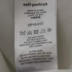 مملوكة مسبقًا فستان ميني سيلف بورتريه مخطط أحادي اللون كريب مناديل مقاس صغير