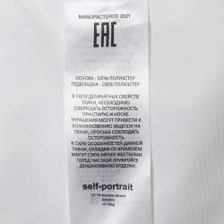 مملوكة مسبقًا Self-Portrait White Taffeta Diamante Trim Mini Dresses M