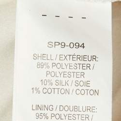 Pre Owned فستان سيلف بورتريه دانتيل وبلسيه عاجي تفاصيل ربطة العنق للزفاف مقاس متوسط - ميديم