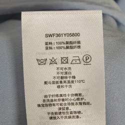 مملوكة مسبقًا Self-Portrait Blue Flower Lace Crystal Detail Mini Dress S