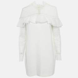 مملوكة مسبقًا فستان قصير جيرسي بتقليم من الدانتيل من سيلف بورتريه مقاس متوسط - ميديوم