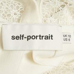 مملوكة مسبقًا فستان قصير جيرسي بتقليم من الدانتيل من سيلف بورتريه مقاس متوسط - ميديوم